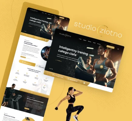 projekt strony siłowni